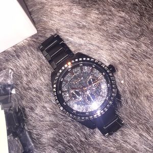 Authentic Fossil watch black/glitter